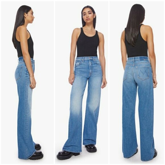 💕MOTHER SUPERIOR💕 Lasso Heel Jeans ~ How To Talk To A Tiger 24 NWT - Picture 2 of 16